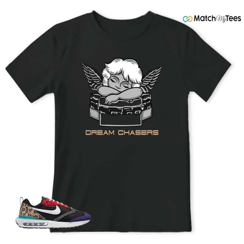 NIKE AIR MAX DAWN SE BLACK SAFARI ANIMAL (WOMEN'S) SNEAKER Matching Tees t-shirt