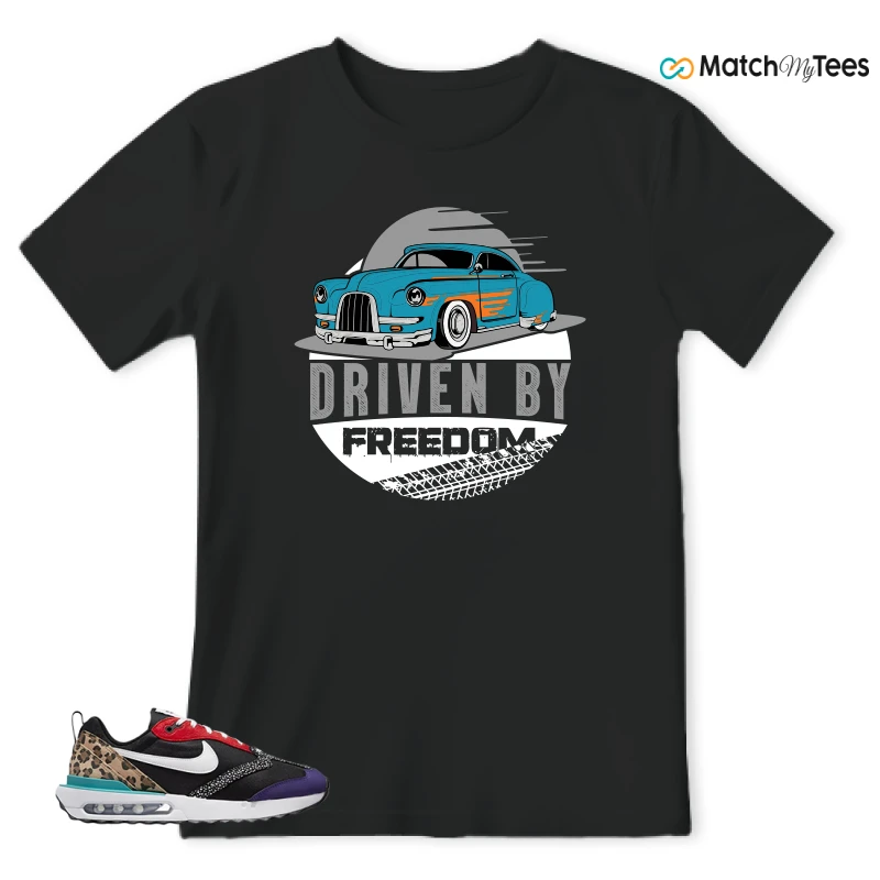 NIKE AIR MAX DAWN SE BLACK SAFARI ANIMAL (WOMEN'S) SNEAKER Matching Tees t-shirt