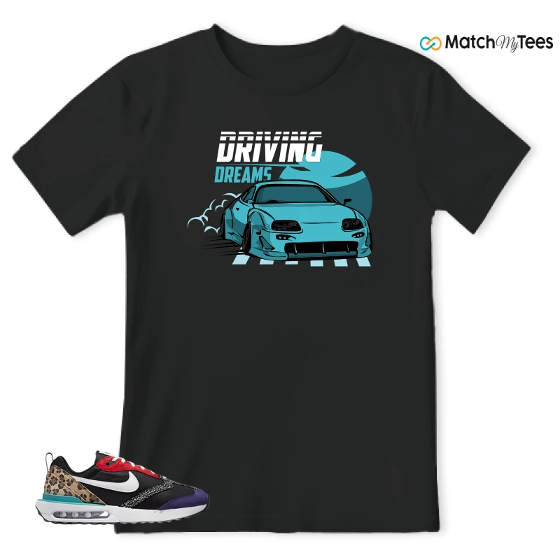 NIKE AIR MAX DAWN SE BLACK SAFARI ANIMAL (WOMEN'S) SNEAKER Matching Tees t-shirt