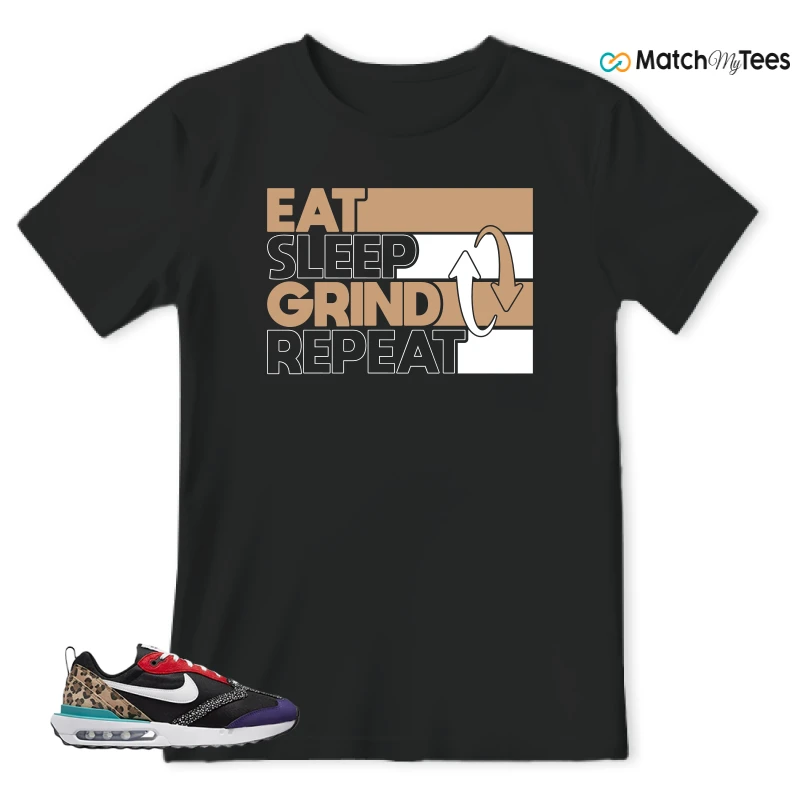 NIKE AIR MAX DAWN SE BLACK SAFARI ANIMAL (WOMEN'S) SNEAKER Matching Tees t-shirt