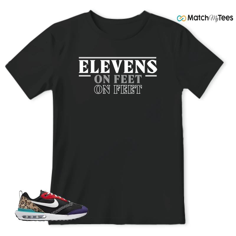 NIKE AIR MAX DAWN SE BLACK SAFARI ANIMAL (WOMEN'S) SNEAKER Matching Tees t-shirt