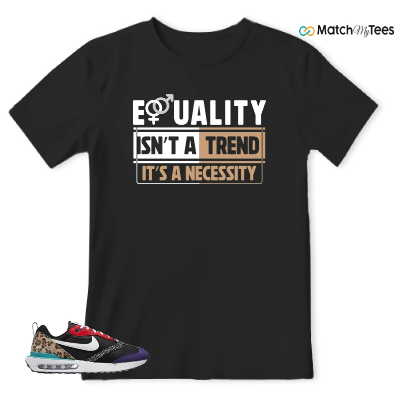 NIKE AIR MAX DAWN SE BLACK SAFARI ANIMAL (WOMEN'S) SNEAKER Matching Tees t-shirt
