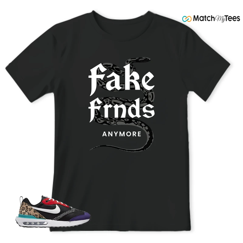 NIKE AIR MAX DAWN SE BLACK SAFARI ANIMAL (WOMEN'S) SNEAKER Matching Tees t-shirt