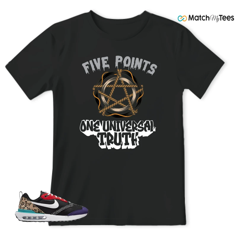 NIKE AIR MAX DAWN SE BLACK SAFARI ANIMAL (WOMEN'S) SNEAKER Matching Tees t-shirt