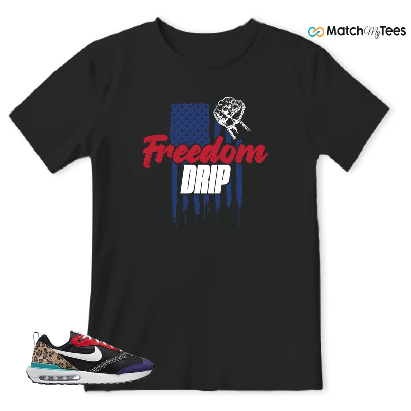 NIKE AIR MAX DAWN SE BLACK SAFARI ANIMAL (WOMEN'S) SNEAKER Matching Tees t-shirt