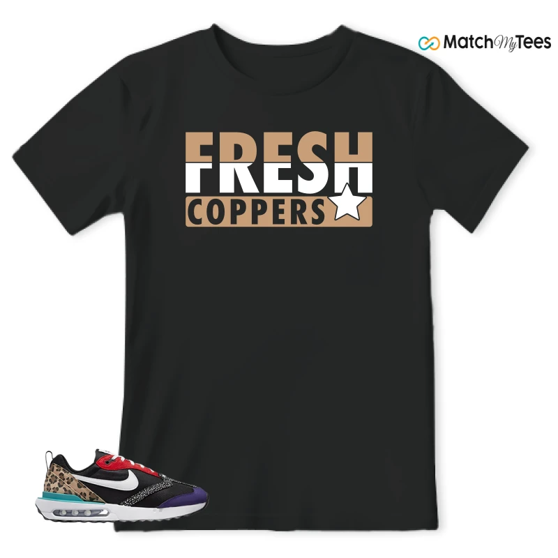 NIKE AIR MAX DAWN SE BLACK SAFARI ANIMAL (WOMEN'S) SNEAKER Matching Tees t-shirt