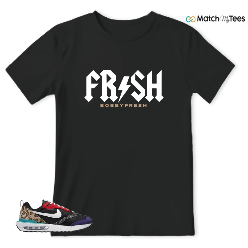 NIKE AIR MAX DAWN SE BLACK SAFARI ANIMAL (WOMEN'S) SNEAKER Matching Tees t-shirt