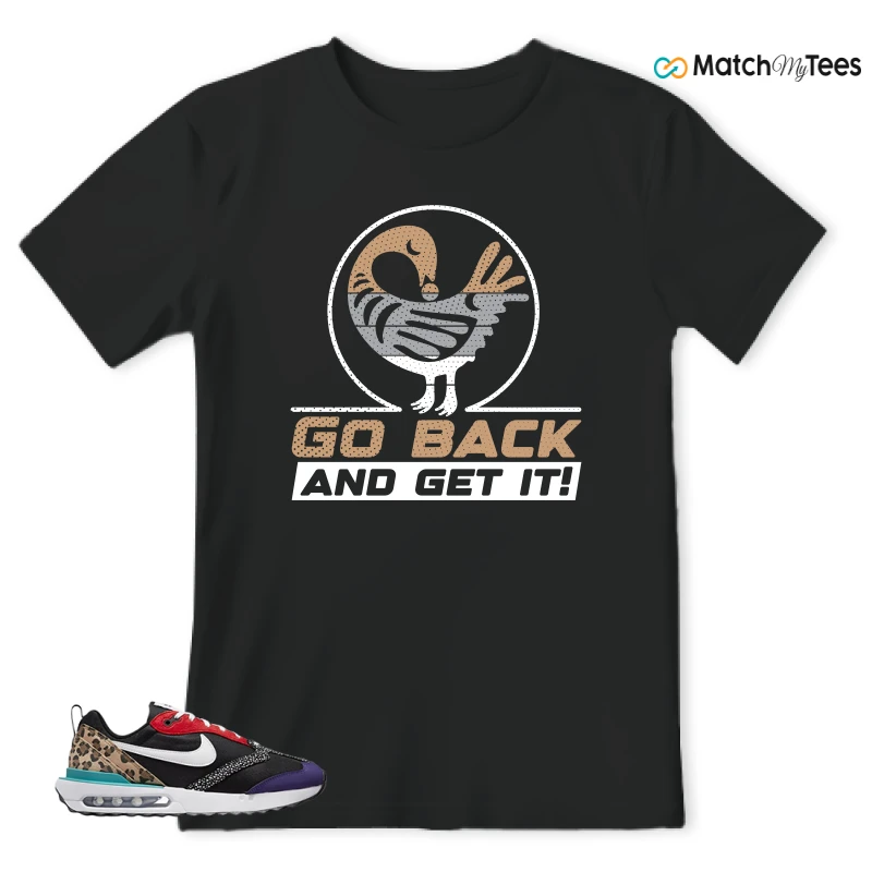 NIKE AIR MAX DAWN SE BLACK SAFARI ANIMAL (WOMEN'S) SNEAKER Matching Tees t-shirt