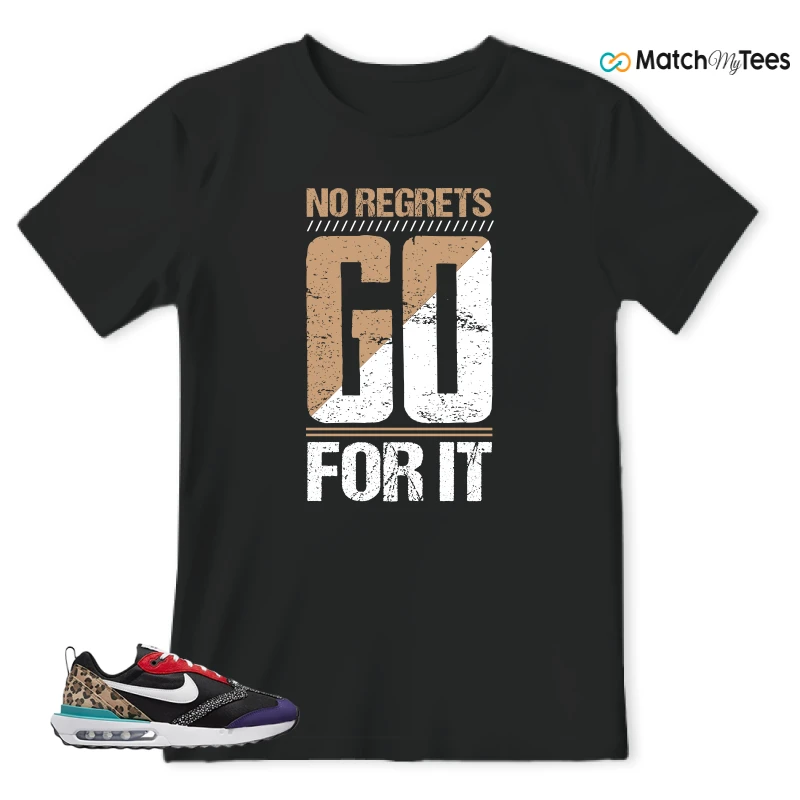 NIKE AIR MAX DAWN SE BLACK SAFARI ANIMAL (WOMEN'S) SNEAKER Matching Tees t-shirt