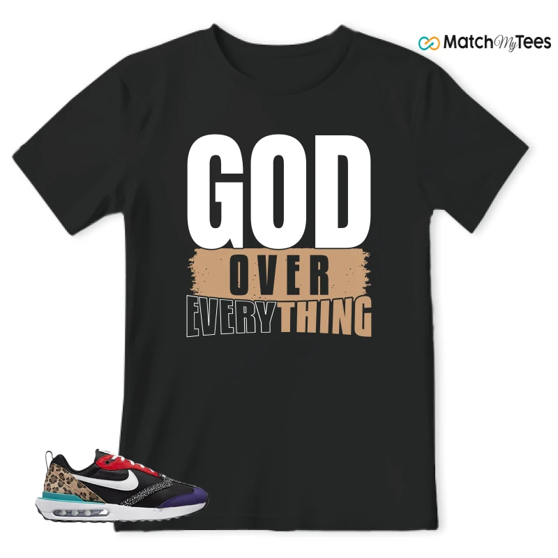 NIKE AIR MAX DAWN SE BLACK SAFARI ANIMAL (WOMEN'S) SNEAKER Matching Tees t-shirt