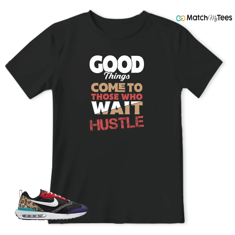 NIKE AIR MAX DAWN SE BLACK SAFARI ANIMAL (WOMEN'S) SNEAKER Matching Tees t-shirt