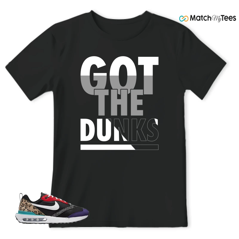 NIKE AIR MAX DAWN SE BLACK SAFARI ANIMAL (WOMEN'S) SNEAKER Matching Tees t-shirt