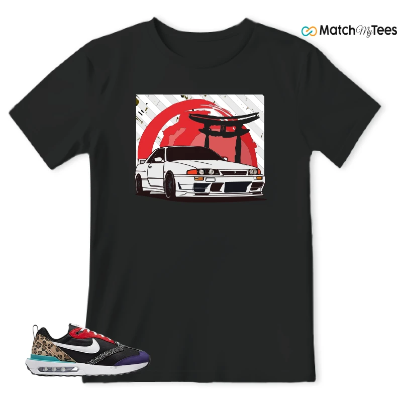 NIKE AIR MAX DAWN SE BLACK SAFARI ANIMAL (WOMEN'S) SNEAKER Matching Tees t-shirt