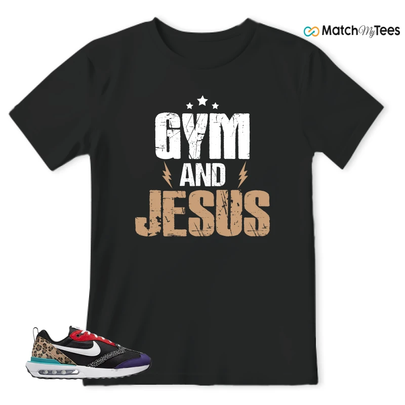 NIKE AIR MAX DAWN SE BLACK SAFARI ANIMAL (WOMEN'S) SNEAKER Matching Tees t-shirt