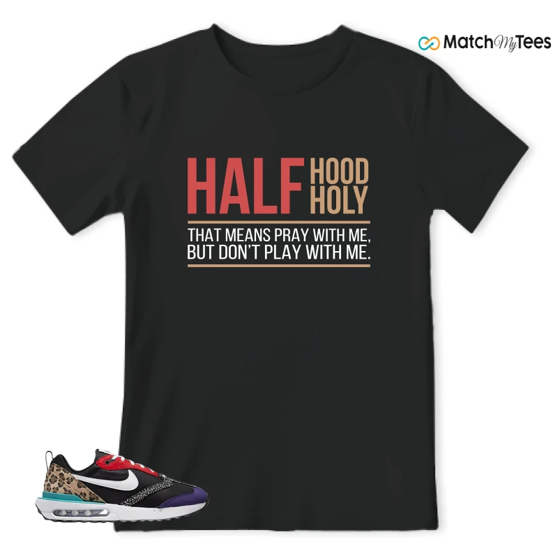 NIKE AIR MAX DAWN SE BLACK SAFARI ANIMAL (WOMEN'S) SNEAKER Matching Tees t-shirt