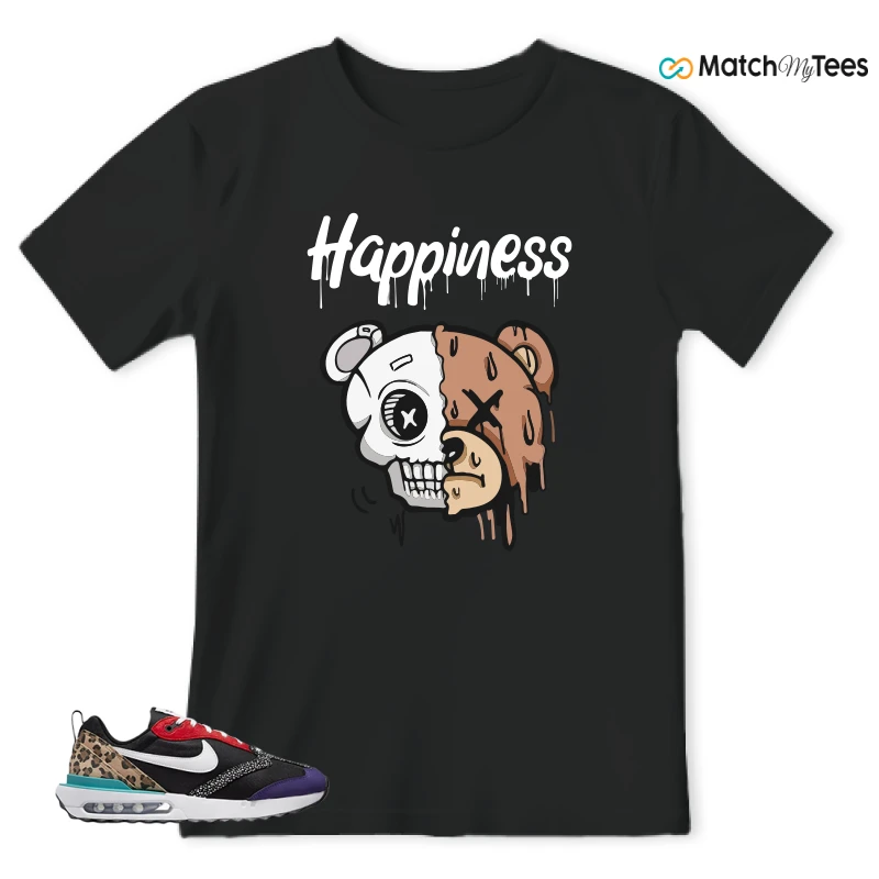 NIKE AIR MAX DAWN SE BLACK SAFARI ANIMAL (WOMEN'S) SNEAKER Matching Tees t-shirt