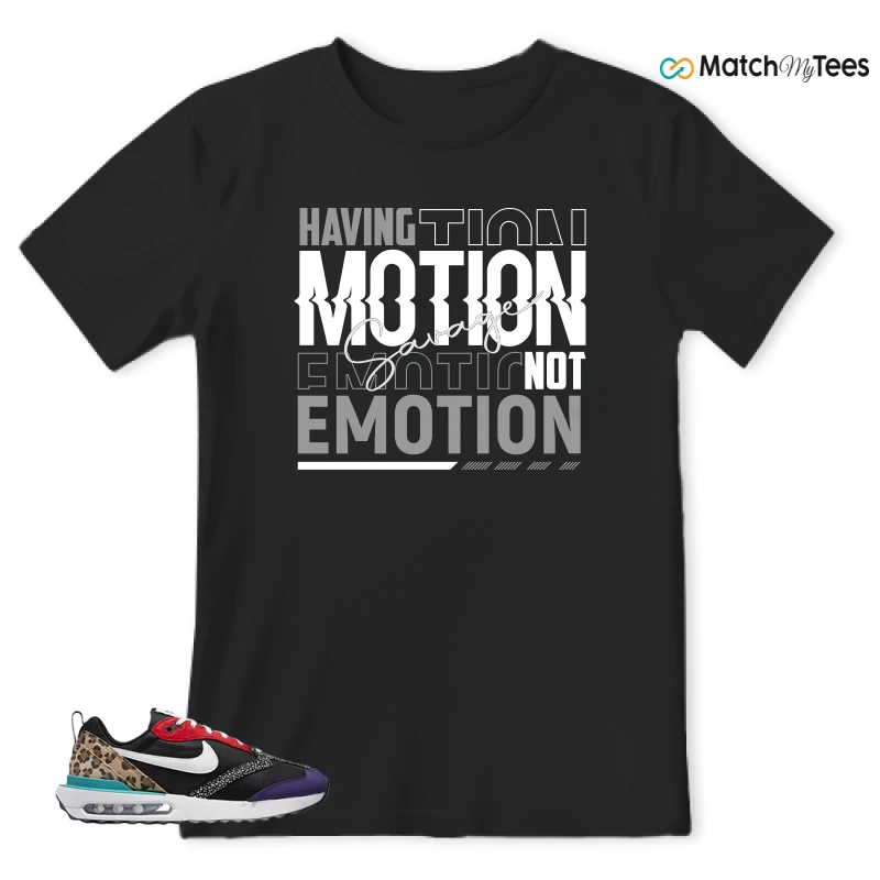 NIKE AIR MAX DAWN SE BLACK SAFARI ANIMAL (WOMEN'S) SNEAKER Matching Tees t-shirt