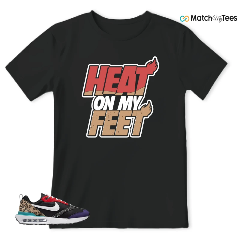 NIKE AIR MAX DAWN SE BLACK SAFARI ANIMAL (WOMEN'S) SNEAKER Matching Tees t-shirt