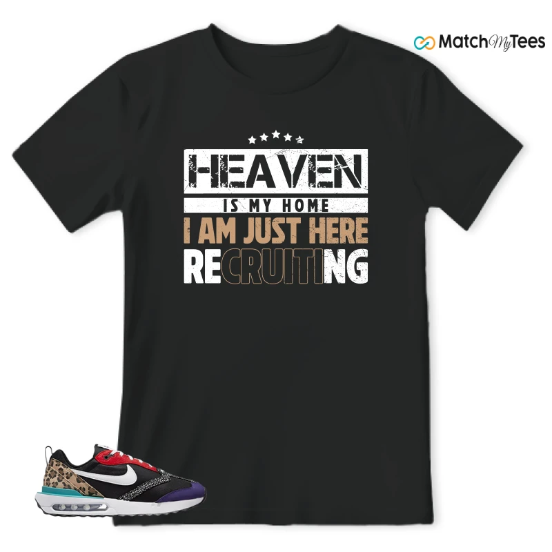 NIKE AIR MAX DAWN SE BLACK SAFARI ANIMAL (WOMEN'S) SNEAKER Matching Tees t-shirt