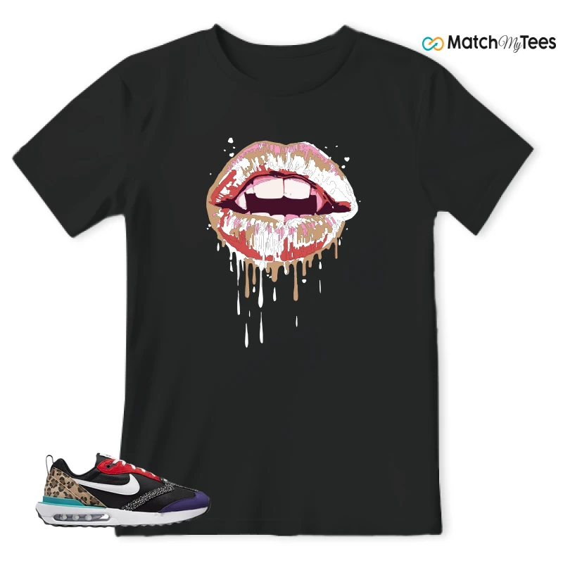 NIKE AIR MAX DAWN SE BLACK SAFARI ANIMAL (WOMEN'S) SNEAKER Matching Tees t-shirt
