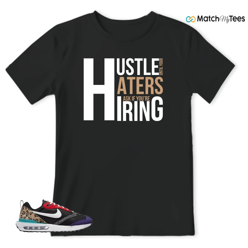 NIKE AIR MAX DAWN SE BLACK SAFARI ANIMAL (WOMEN'S) SNEAKER Matching Tees t-shirt
