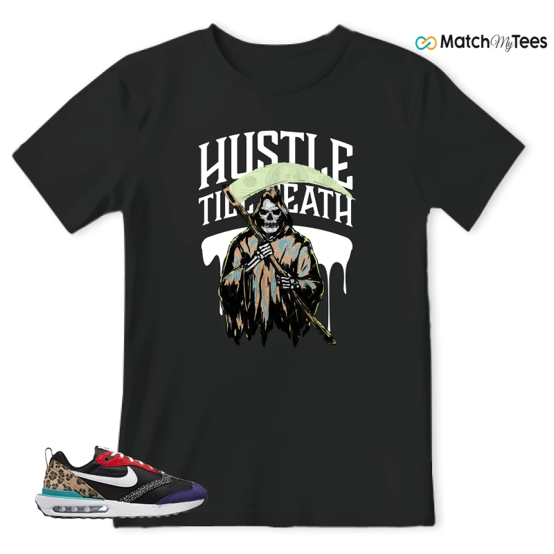 NIKE AIR MAX DAWN SE BLACK SAFARI ANIMAL (WOMEN'S) SNEAKER Matching Tees t-shirt