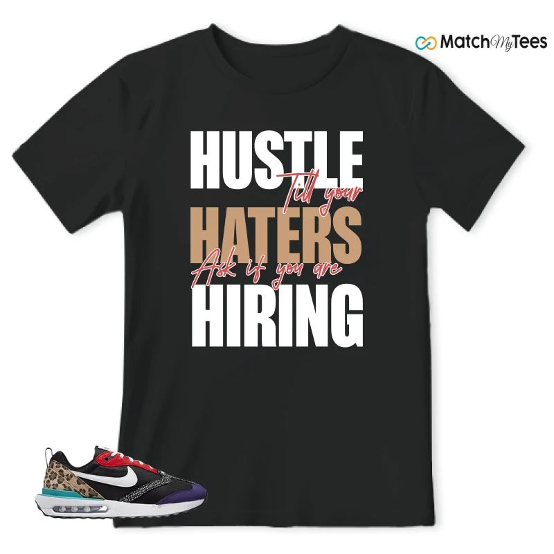 NIKE AIR MAX DAWN SE BLACK SAFARI ANIMAL (WOMEN'S) SNEAKER Matching Tees t-shirt