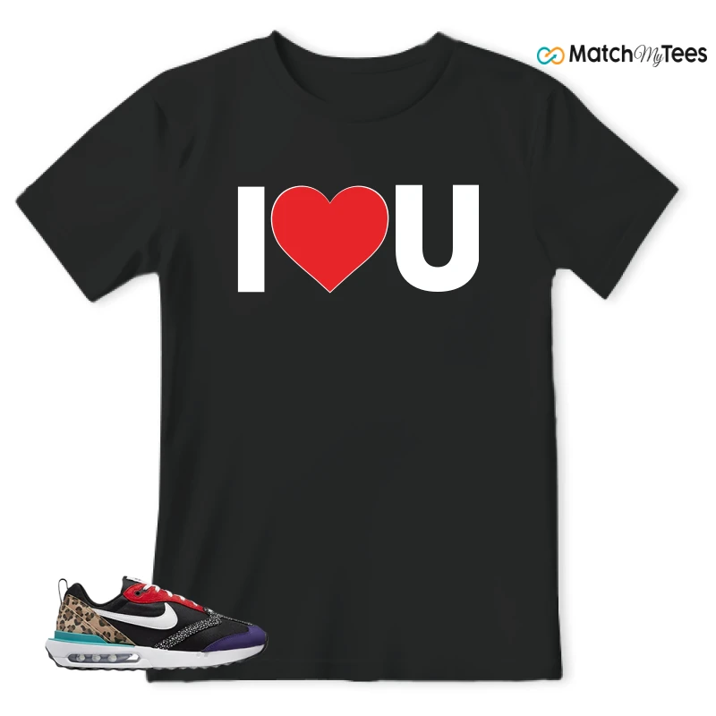 NIKE AIR MAX DAWN SE BLACK SAFARI ANIMAL (WOMEN'S) SNEAKER Matching Tees t-shirt