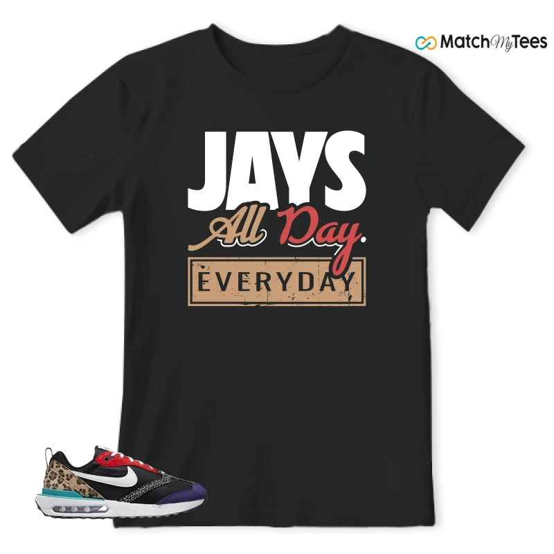 NIKE AIR MAX DAWN SE BLACK SAFARI ANIMAL (WOMEN'S) SNEAKER Matching Tees t-shirt