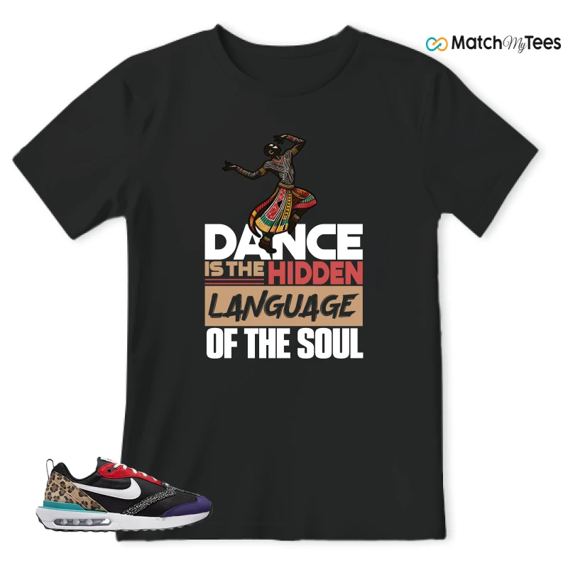 NIKE AIR MAX DAWN SE BLACK SAFARI ANIMAL (WOMEN'S) SNEAKER Matching Tees t-shirt