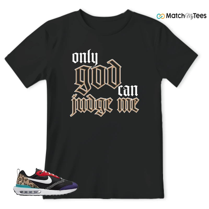 NIKE AIR MAX DAWN SE BLACK SAFARI ANIMAL (WOMEN'S) SNEAKER Matching Tees t-shirt