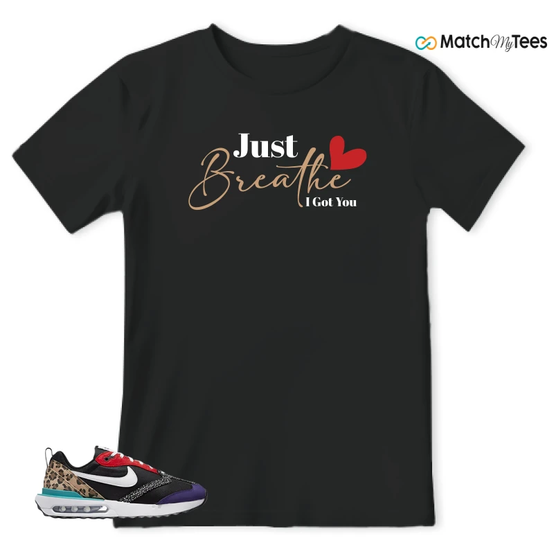 NIKE AIR MAX DAWN SE BLACK SAFARI ANIMAL (WOMEN'S) SNEAKER Matching Tees t-shirt