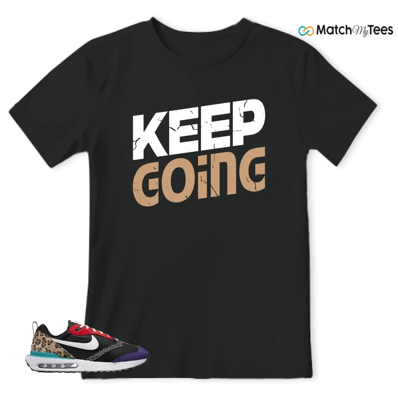 NIKE AIR MAX DAWN SE BLACK SAFARI ANIMAL (WOMEN'S) SNEAKER Matching Tees t-shirt