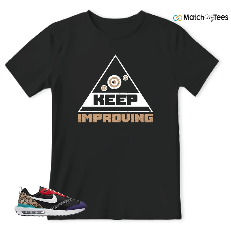 NIKE AIR MAX DAWN SE BLACK SAFARI ANIMAL (WOMEN'S) SNEAKER Matching Tees t-shirt