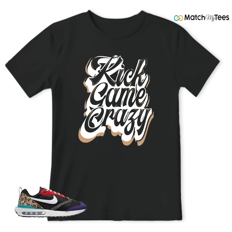 NIKE AIR MAX DAWN SE BLACK SAFARI ANIMAL (WOMEN'S) SNEAKER Matching Tees t-shirt
