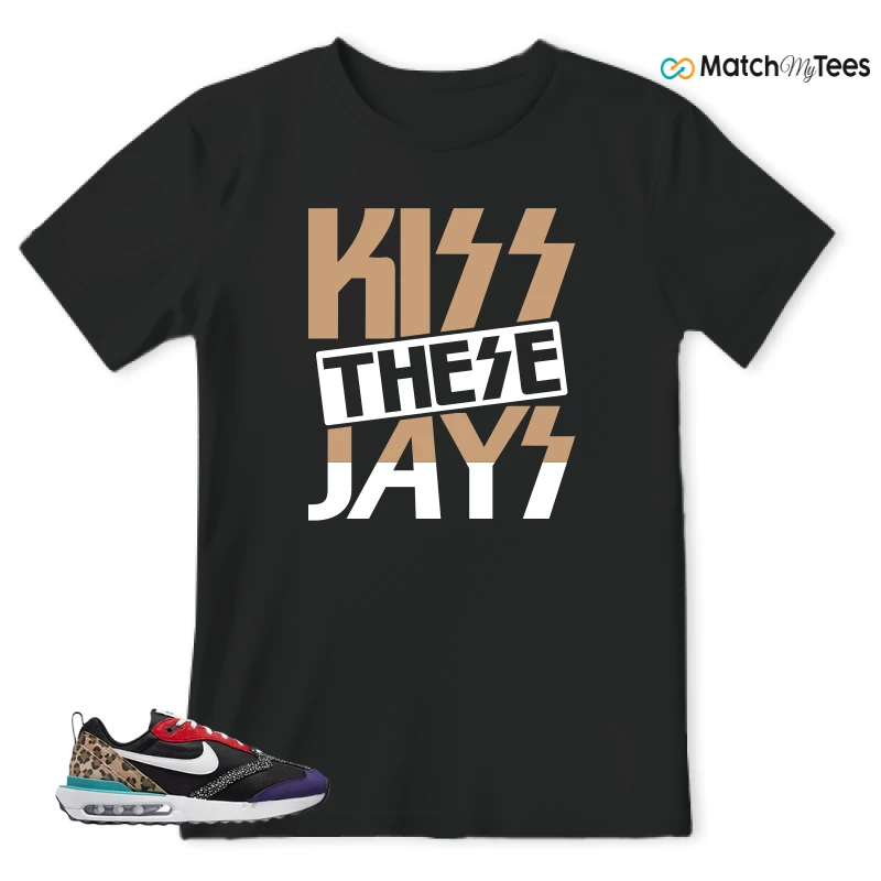 NIKE AIR MAX DAWN SE BLACK SAFARI ANIMAL (WOMEN'S) SNEAKER Matching Tees t-shirt