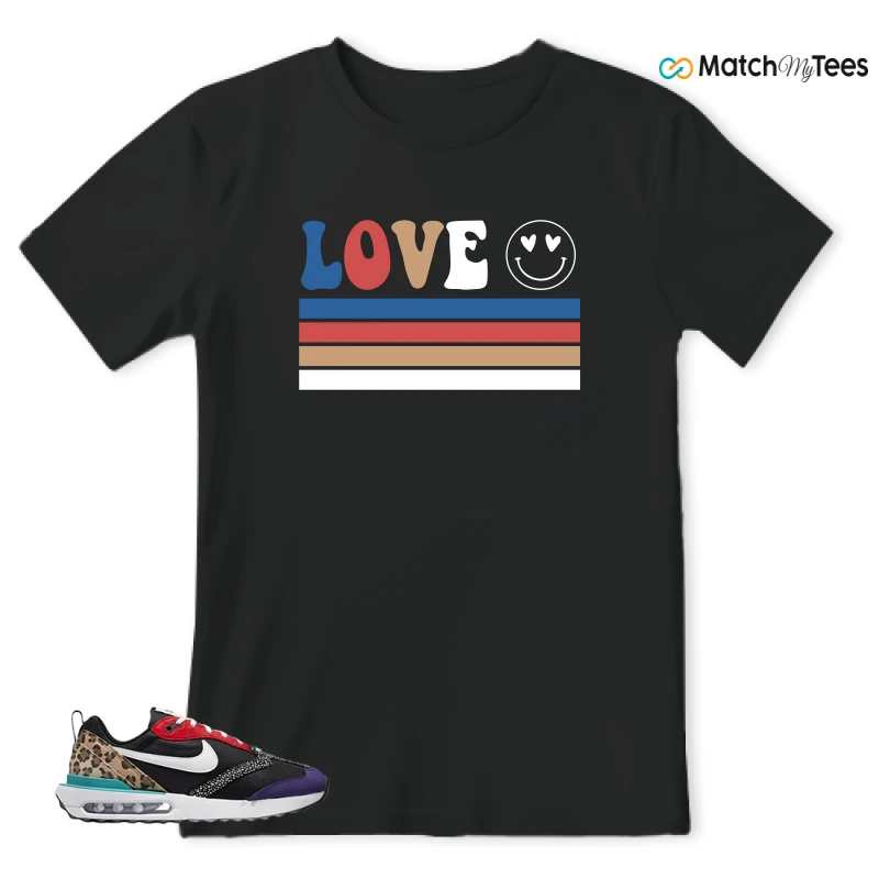 NIKE AIR MAX DAWN SE BLACK SAFARI ANIMAL (WOMEN'S) SNEAKER Matching Tees t-shirt