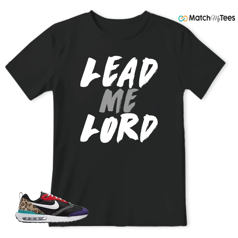NIKE AIR MAX DAWN SE BLACK SAFARI ANIMAL (WOMEN'S) SNEAKER Matching Tees t-shirt