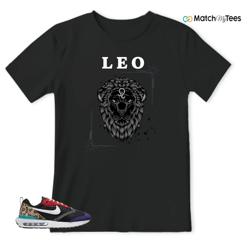 NIKE AIR MAX DAWN SE BLACK SAFARI ANIMAL (WOMEN'S) SNEAKER Matching Tees t-shirt