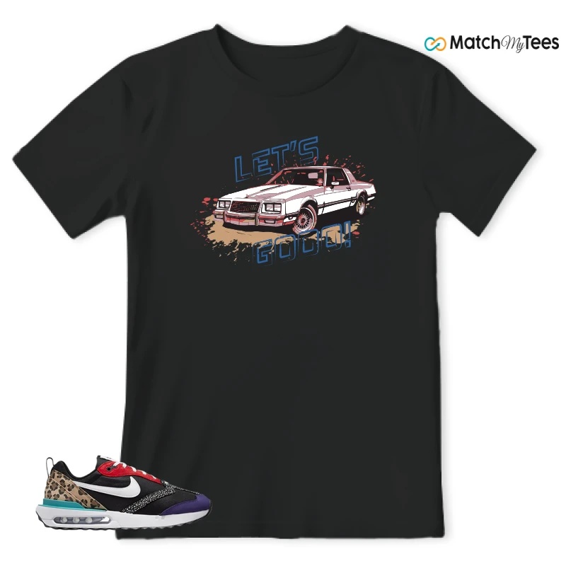 NIKE AIR MAX DAWN SE BLACK SAFARI ANIMAL (WOMEN'S) SNEAKER Matching Tees t-shirt