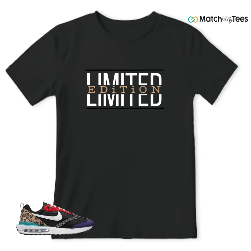 NIKE AIR MAX DAWN SE BLACK SAFARI ANIMAL (WOMEN'S) SNEAKER Matching Tees t-shirt