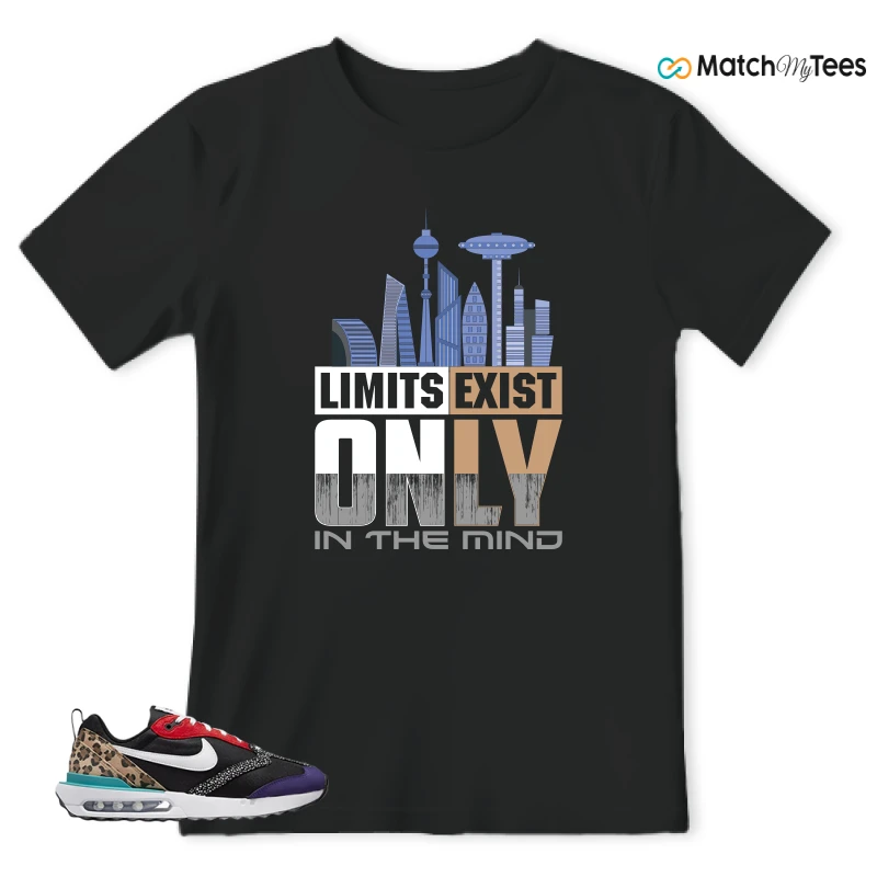 NIKE AIR MAX DAWN SE BLACK SAFARI ANIMAL (WOMEN'S) SNEAKER Matching Tees t-shirt