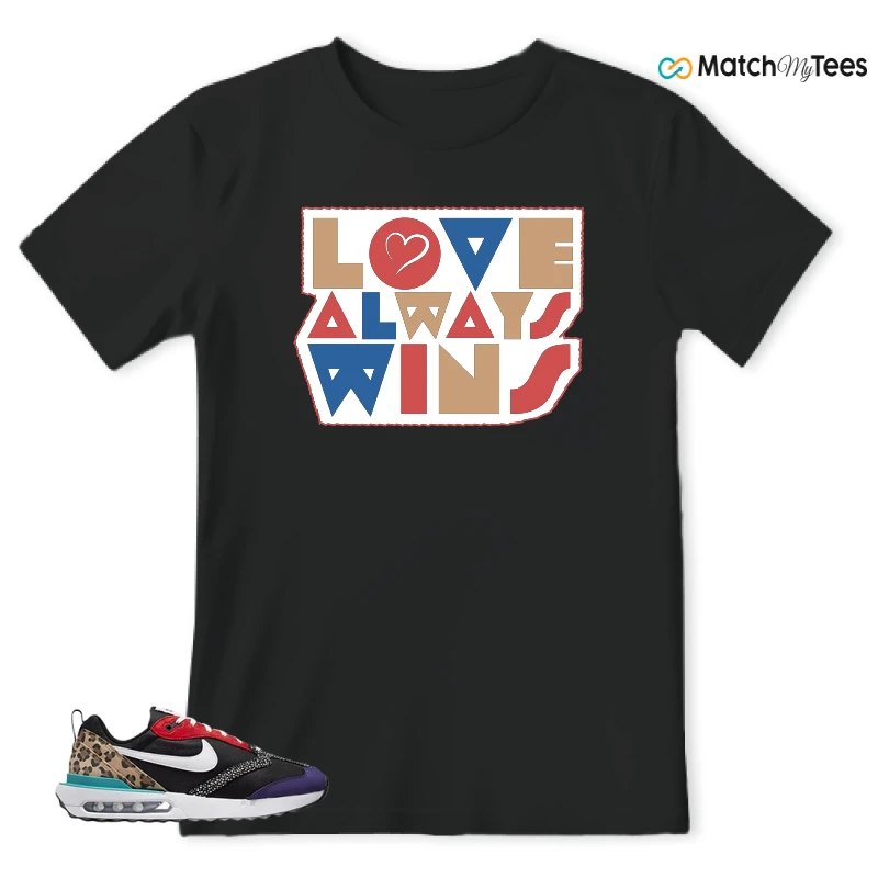 NIKE AIR MAX DAWN SE BLACK SAFARI ANIMAL (WOMEN'S) SNEAKER Matching Tees t-shirt