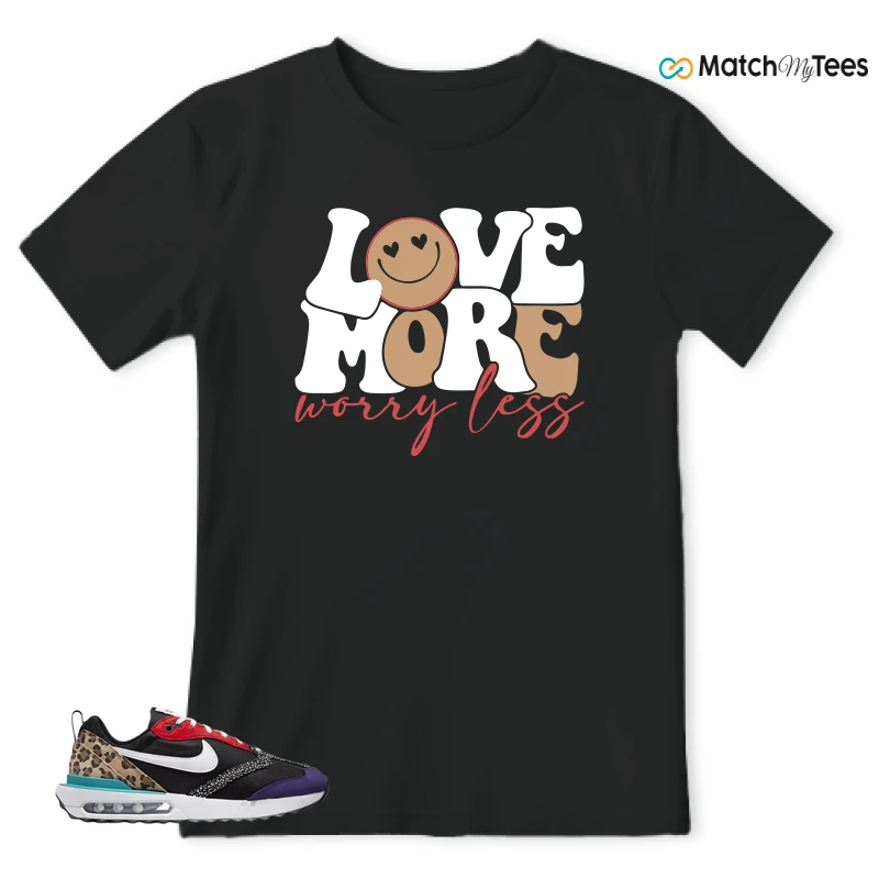NIKE AIR MAX DAWN SE BLACK SAFARI ANIMAL (WOMEN'S) SNEAKER Matching Tees t-shirt