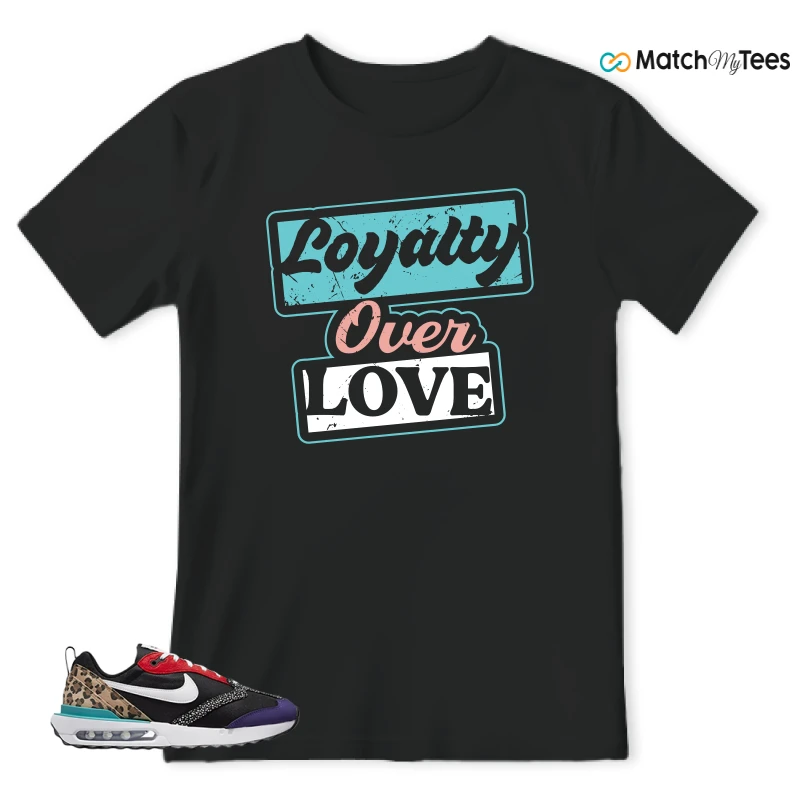 NIKE AIR MAX DAWN SE BLACK SAFARI ANIMAL (WOMEN'S) SNEAKER Matching Tees t-shirt