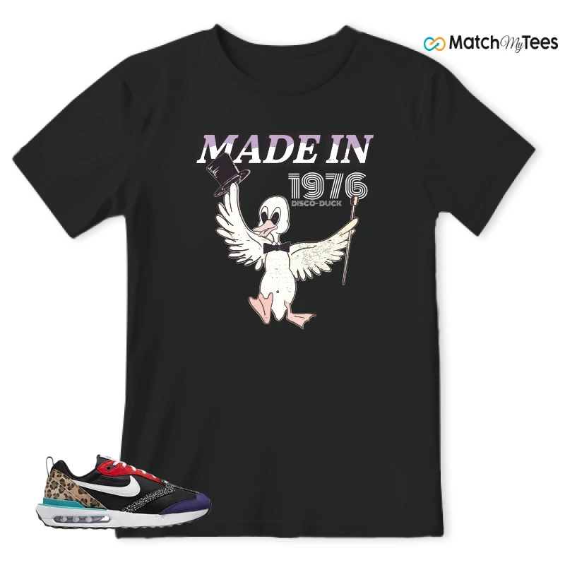NIKE AIR MAX DAWN SE BLACK SAFARI ANIMAL (WOMEN'S) SNEAKER Matching Tees t-shirt