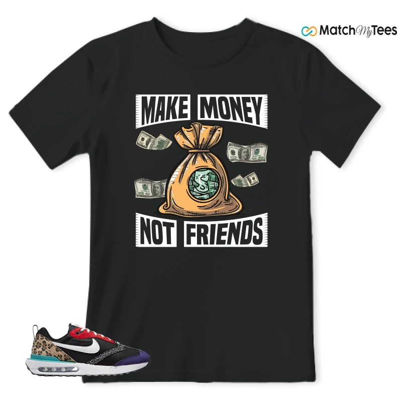 NIKE AIR MAX DAWN SE BLACK SAFARI ANIMAL (WOMEN'S) SNEAKER Matching Tees t-shirt