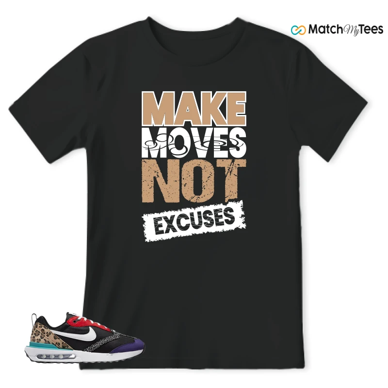 NIKE AIR MAX DAWN SE BLACK SAFARI ANIMAL (WOMEN'S) SNEAKER Matching Tees t-shirt
