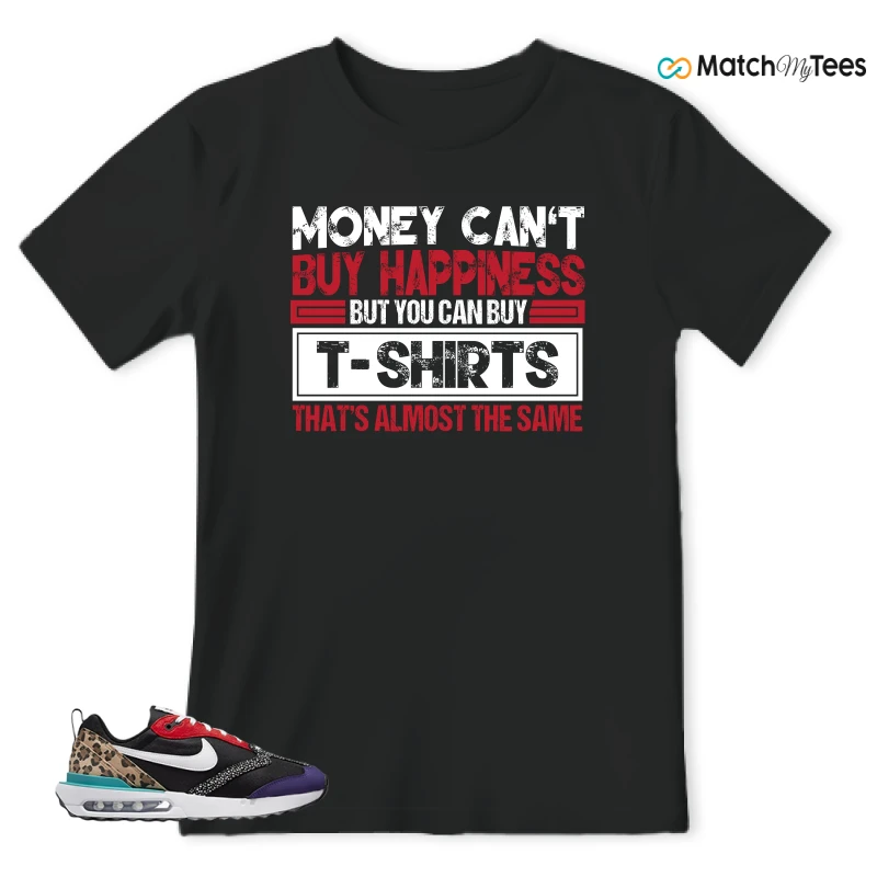NIKE AIR MAX DAWN SE BLACK SAFARI ANIMAL (WOMEN'S) SNEAKER Matching Tees t-shirt