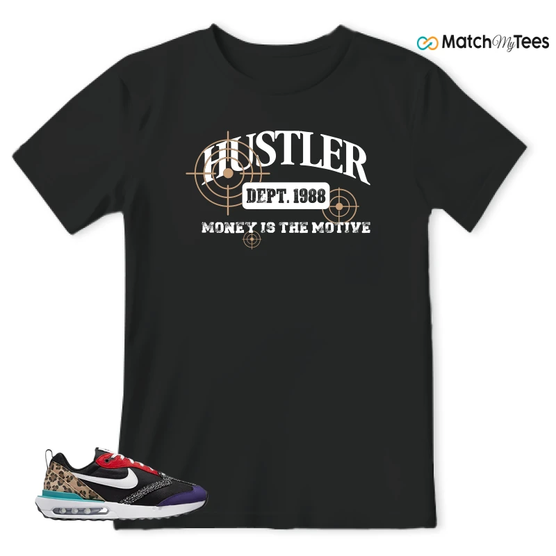 NIKE AIR MAX DAWN SE BLACK SAFARI ANIMAL (WOMEN'S) SNEAKER Matching Tees t-shirt